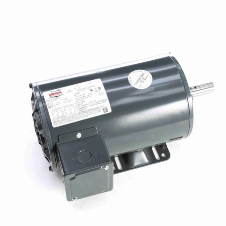 LEESON Special Voltage Motor, 1 HP, 3 Ph, 60 Hz, 575 V, 1800 RPM, 56 Frame, DP LM34065